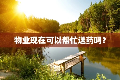 物业现在可以帮忙送药吗？