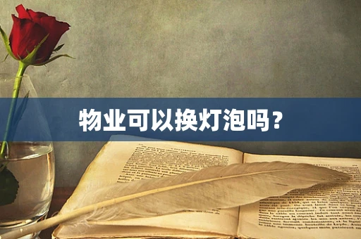物业可以换灯泡吗？