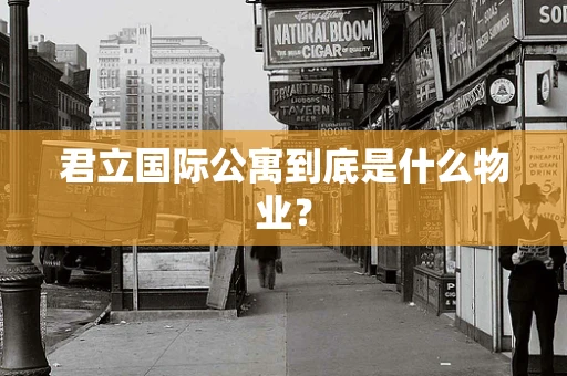 君立国际公寓到底是什么物业？