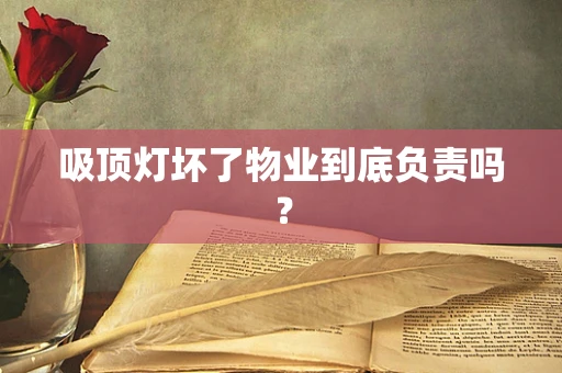 吸顶灯坏了物业到底负责吗？