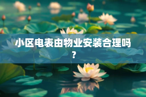 小区电表由物业安装合理吗？