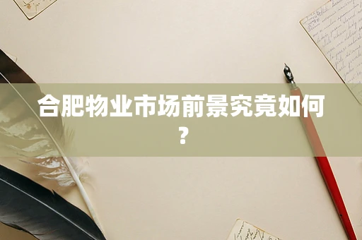 合肥物业市场前景究竟如何？