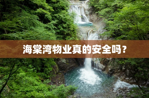 海棠湾物业真的安全吗？