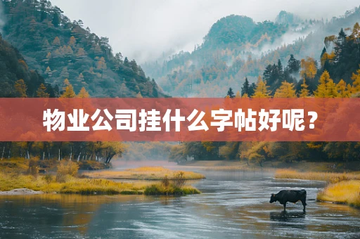 物业公司挂什么字帖好呢？