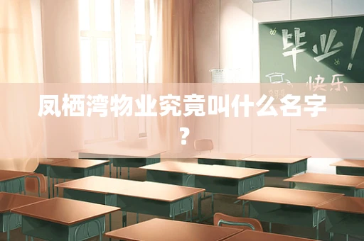 凤栖湾物业究竟叫什么名字？