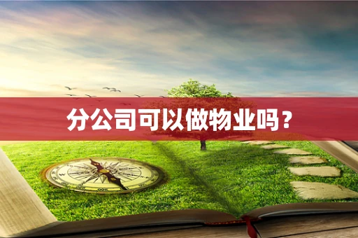 分公司可以做物业吗？
