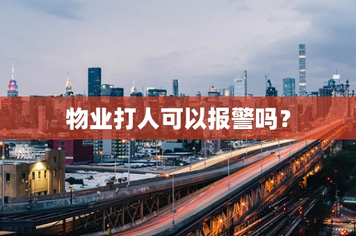 物业打人可以报警吗？