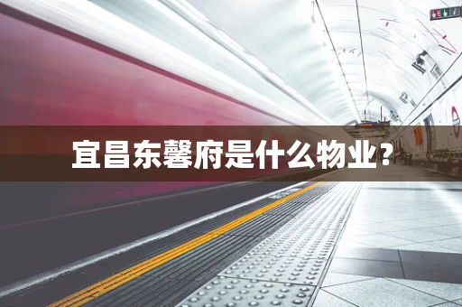 宜昌东馨府是什么物业？