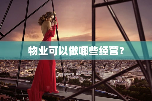 物业可以做哪些经营？