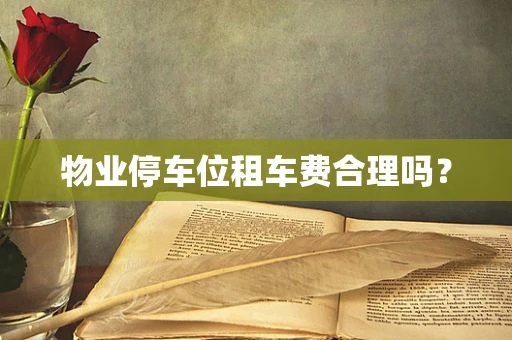 物业停车位租车费合理吗？