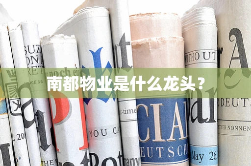 南都物业是什么龙头？