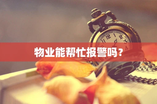 物业能帮忙报警吗？
