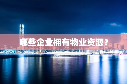 哪些企业拥有物业资源？