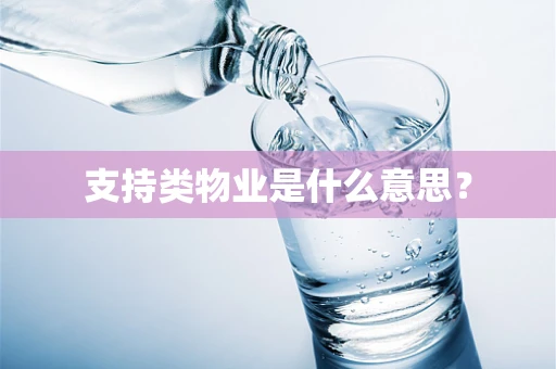 支持类物业是什么意思？