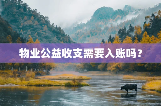 物业公益收支需要入账吗？
