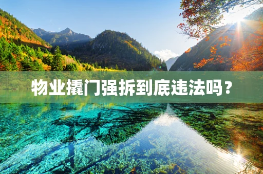 物业撬门强拆到底违法吗？