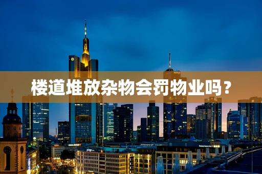 楼道堆放杂物会罚物业吗？