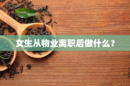 女生从物业离职后做什么？