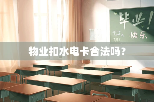 物业扣水电卡合法吗？
