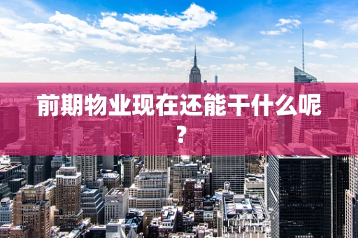 前期物业现在还能干什么呢？