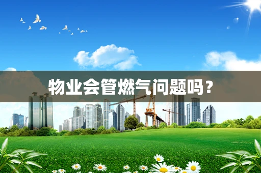 物业会管燃气问题吗？