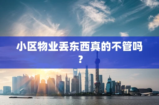 小区物业丢东西真的不管吗？