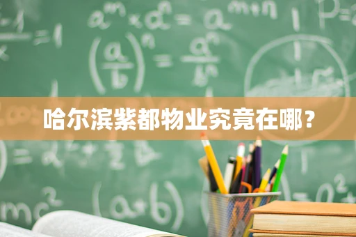 哈尔滨紫都物业究竟在哪？