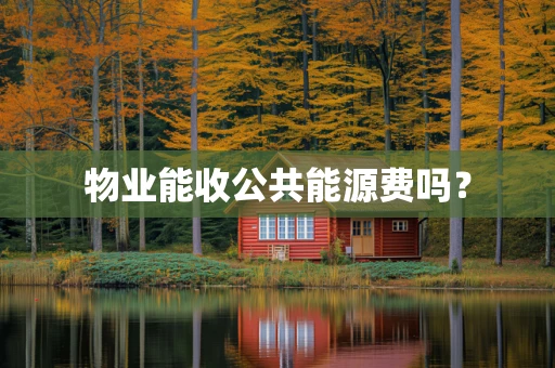 物业能收公共能源费吗？