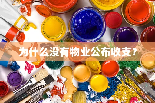 为什么没有物业公布收支？