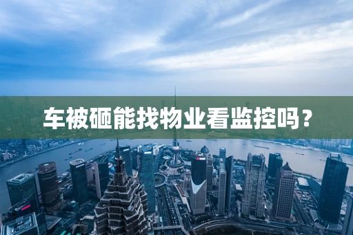 车被砸能找物业看监控吗？