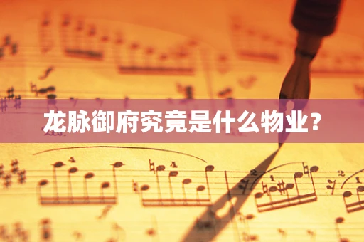 龙脉御府究竟是什么物业？