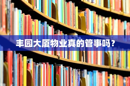 丰园大厦物业真的管事吗？