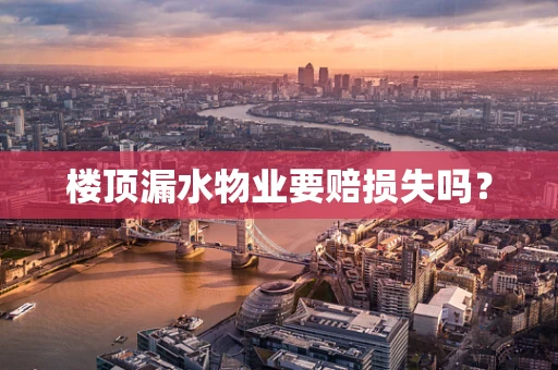 楼顶漏水物业要赔损失吗？