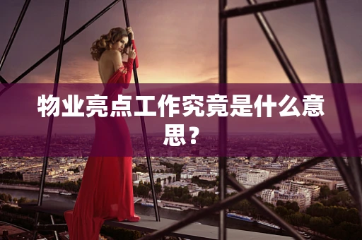 物业亮点工作究竟是什么意思？