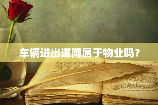 车辆进出道闸属于物业吗？