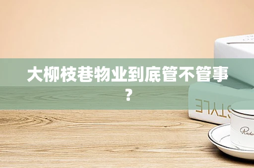 大柳枝巷物业到底管不管事？