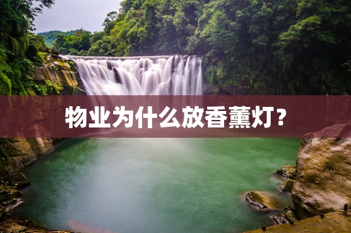 物业为什么放香薰灯？