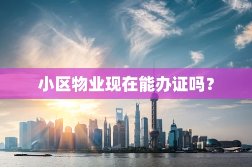 小区物业现在能办证吗？