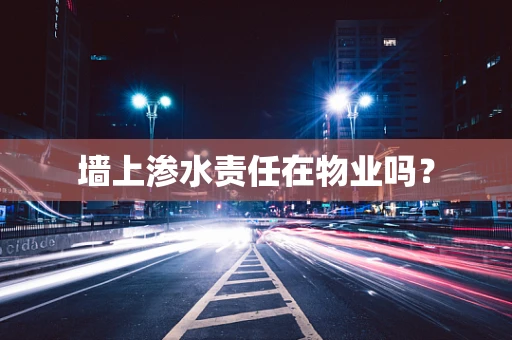 墙上渗水责任在物业吗？