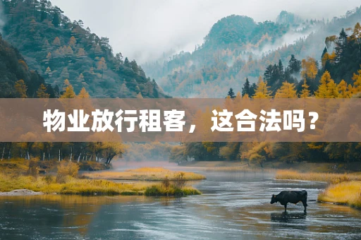 物业放行租客，这合法吗？
