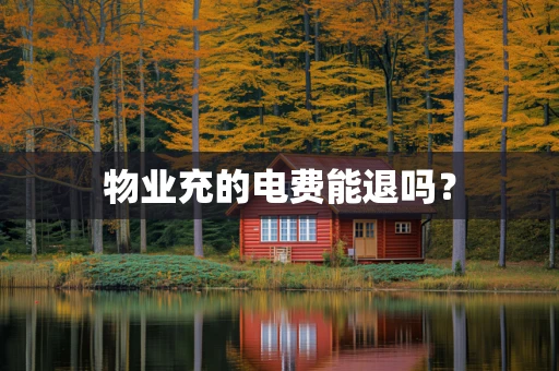 物业充的电费能退吗？