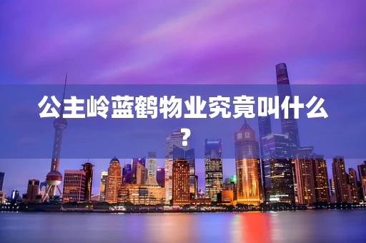 公主岭蓝鹤物业究竟叫什么？