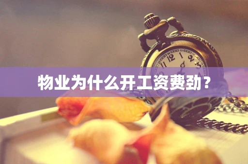 物业为什么开工资费劲？
