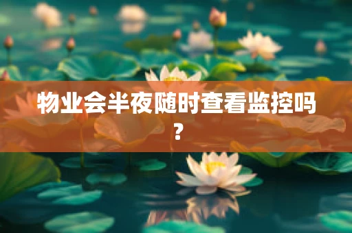 物业会半夜随时查看监控吗？